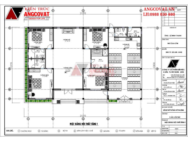 biệt thự 1 tầng 4 phòng ngủ đẹp