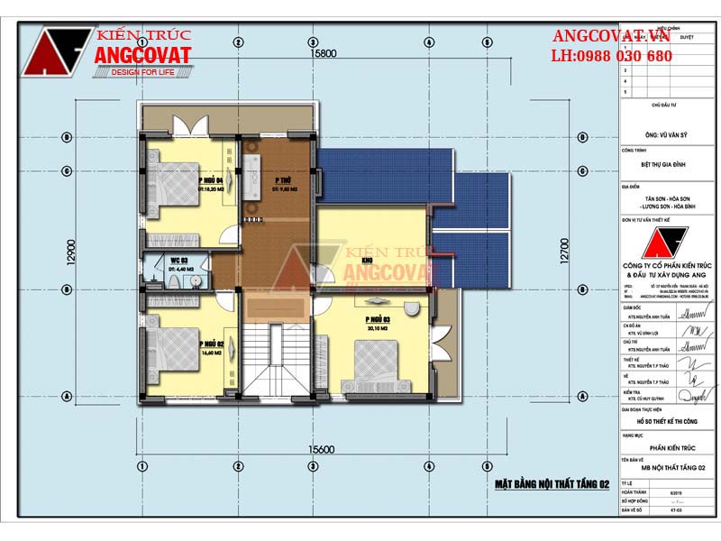 bản vẽ mặt bằng mẫu thiết kế nhà vườn 2 tầng 150m2 4 phòng ngủ