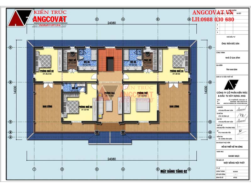 bản vẽ mặt bằng tầng lầu mẫu biệt thự 2 tầng hiện đại 300m2