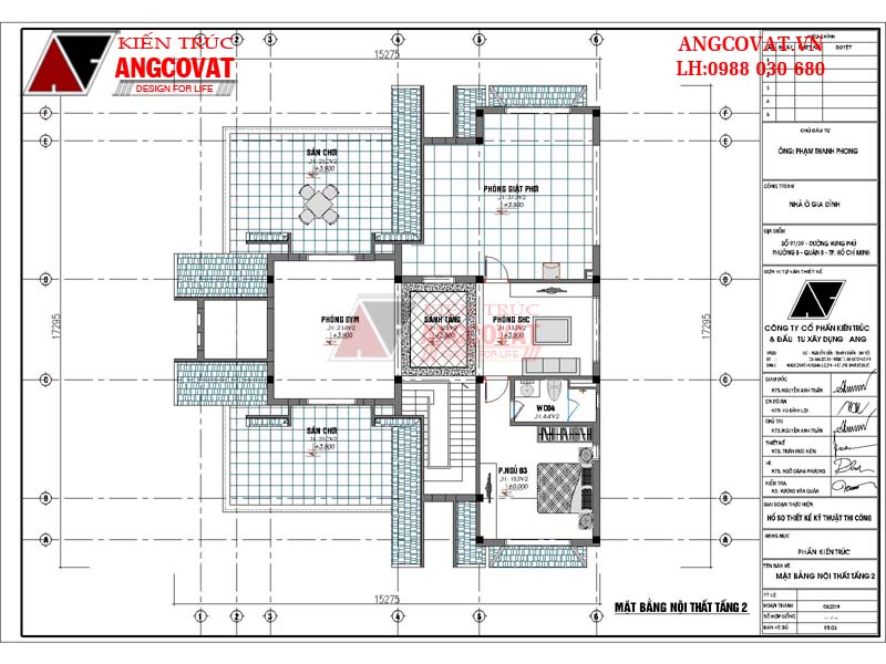 thiết kế nhà 190m2 3 phòng ngủ đẹp