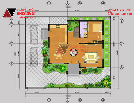 bản vẽ biệt thự 10x12m 3