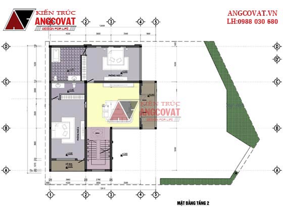 Bản vẽ thiết kế biệt thự 3 tầng 3