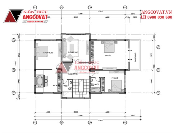 Biệt thự nhà vườn 3 tầng 6