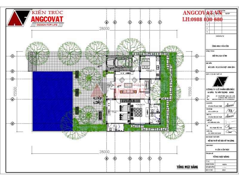 Diện tích đất để xây biệt thự