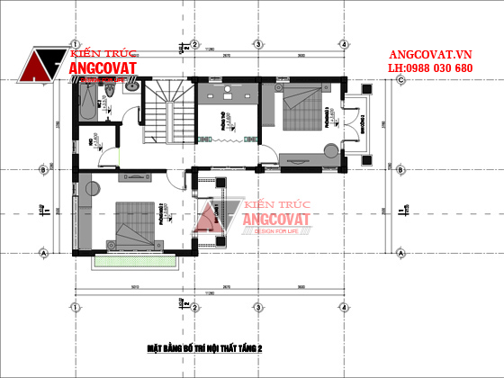 mẫu nhà 2 tầng đẹp 70m2 4