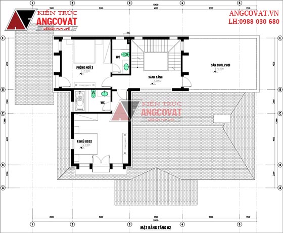 Mẫu nhà vườn 2 tầng đẹp ở nông thôn 4