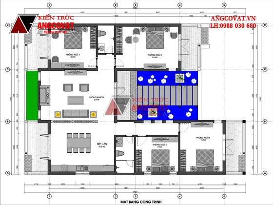 Nhà cấp 4 chữ U 6