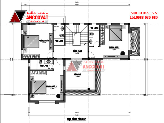 Thiet ke biet thu 150m2 6