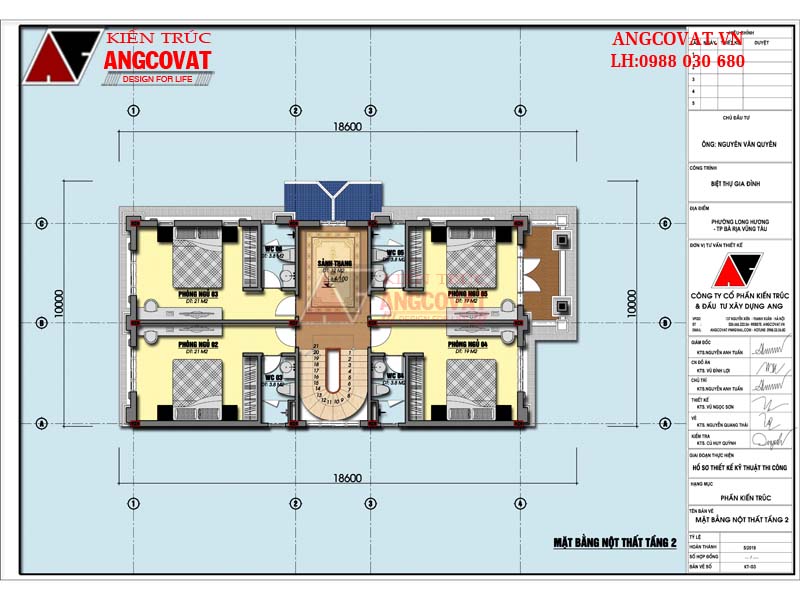 mặt bằng tầng 1 mẫu nhà biệt thự 10x20m