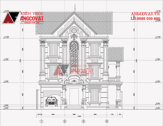 Thiết kế biệt thự cổ 6