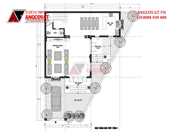 Thiết kế biệt thự sang trọng 3 tầng 4