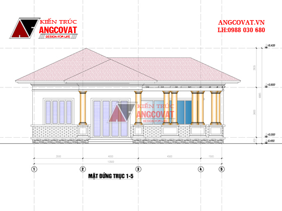 thiết kế nhà 130m2 5