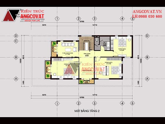 Thiết kế nhà 2 tầng hiện đại 4