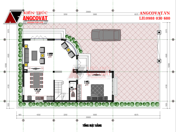 thiết kế nhà 3 tầng 4 phòng ngủ 2