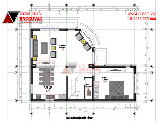 thiết kế nhà 3 tầng 4 phòng ngủ 3