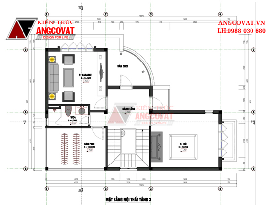 thiết kế nhà 3 tầng 4 phòng ngủ 5