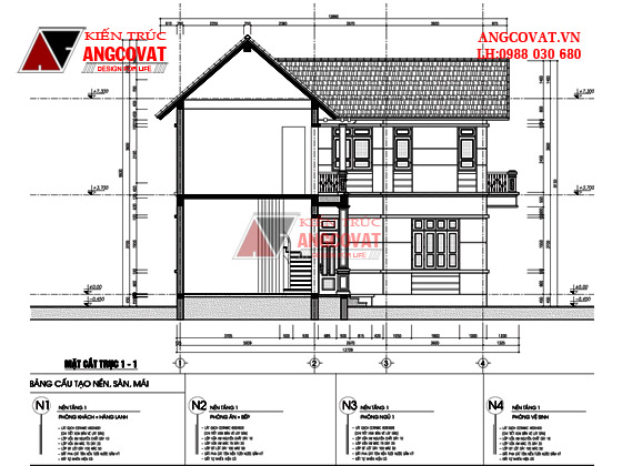 thiết kế nhà 7x11m 8