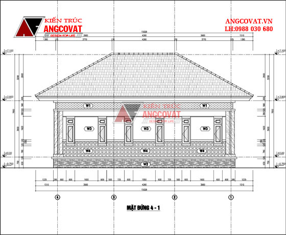 thiết kế nhà cấp 4 120m2 12