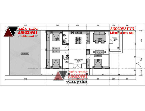 Thiết kế nhà cấp 4 120m2 2