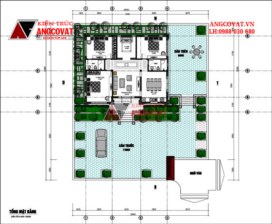 thiết kế nhà cấp 4 120m2 4