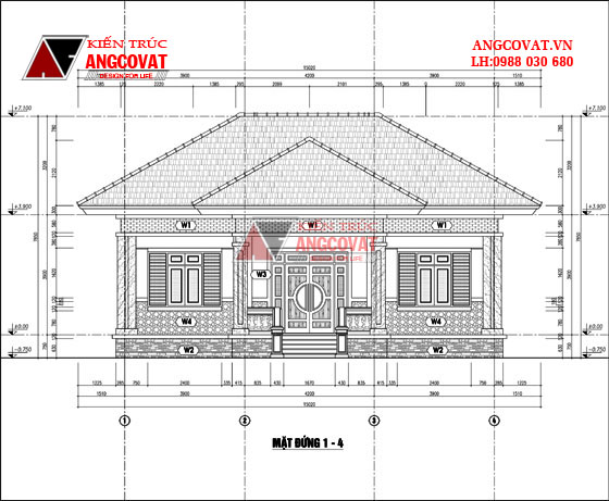 thiết kế nhà cấp 4 120m2 9