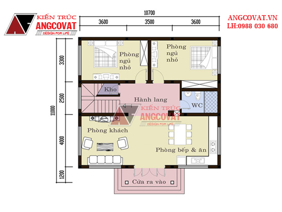 Thiết kế nhà cấp 4 diện tích 120m2 2