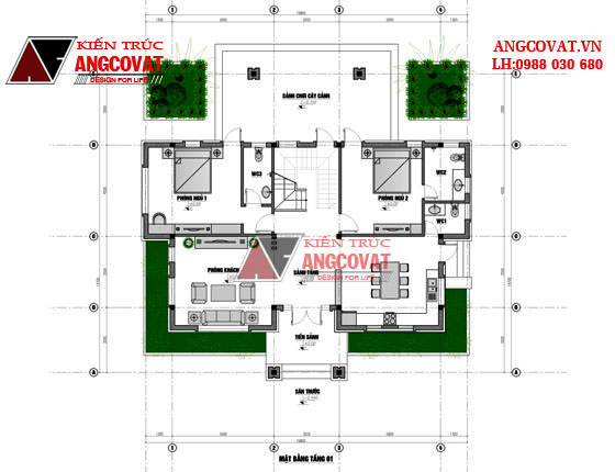 Thiết kế nhà đẹp 160m2 9