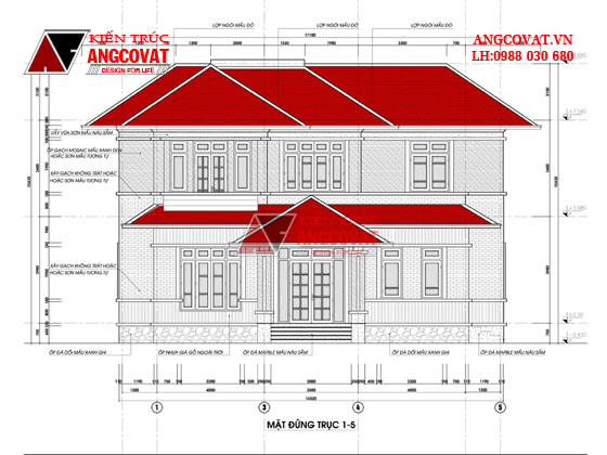 Thiết kế nhà mặt tiền 15m 9