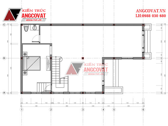 Thiết kế nhà mặt tiền 9m 5