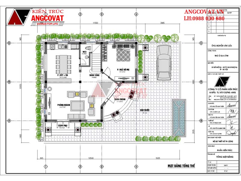 Tổng mặt bằng mẫu nhà 2 5 tầng đẹp diện tích 100m2 vô cùng thoáng đãng