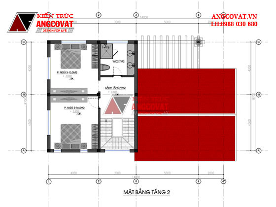 Xây nhà 2 tầng mái thái 3