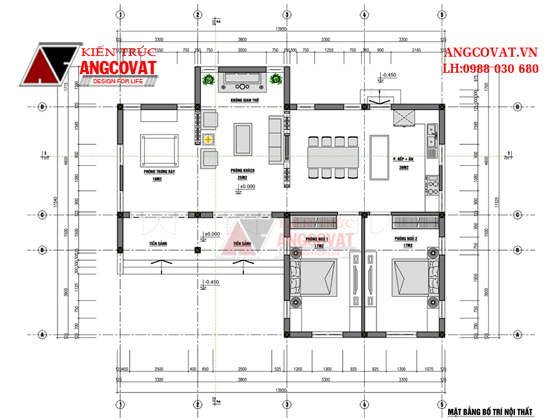 mẫu nhà cấp 4 đẹp 120m2 3