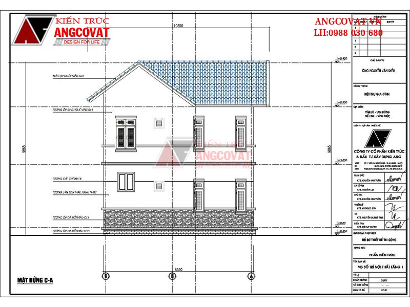 Mẫu nhà 2 tầng mái thái ở nông thôn với mặt tiền 8m theo phong cách hiện đại đơn giản