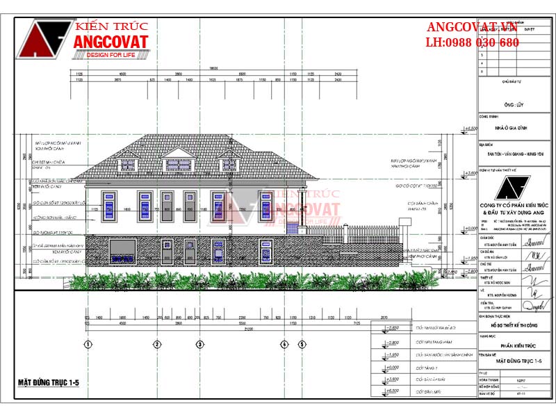 mặt đứng mẫu nhà cấp 4 100m2 đẹp có tầng hầm với mặt tiền 8m