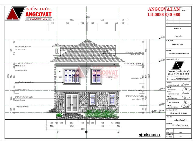 mặt đứng mẫu nhà cấp 4 100m2 đẹp có tầng hầm với mặt tiền 8m