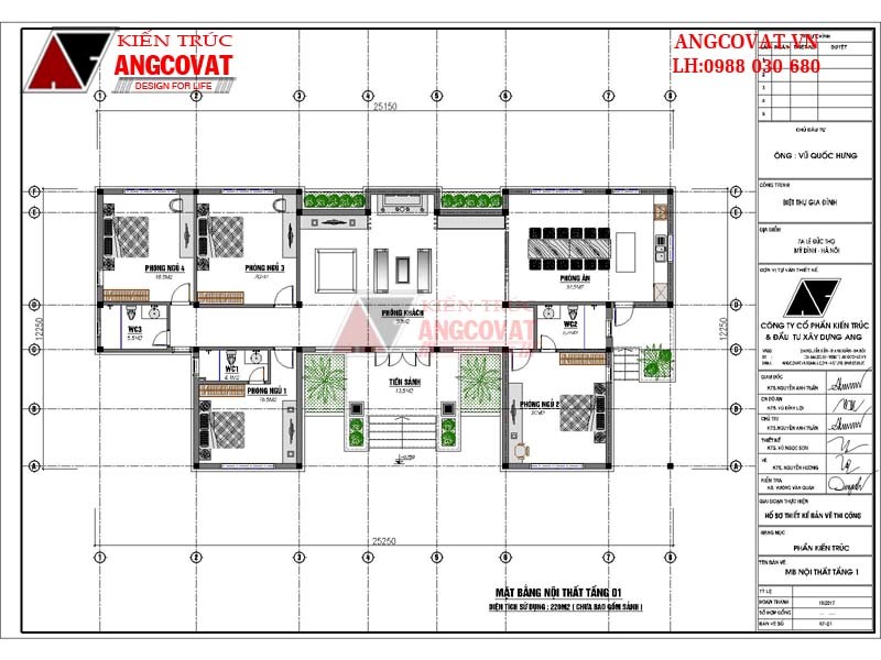 mầu nhà cấp 4 có 4 phòng ngủ giá rẻ mái ngói