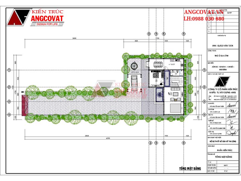 Phối cảnh 4: Nhà chữ l 2 tầng mái thái thơ mộng