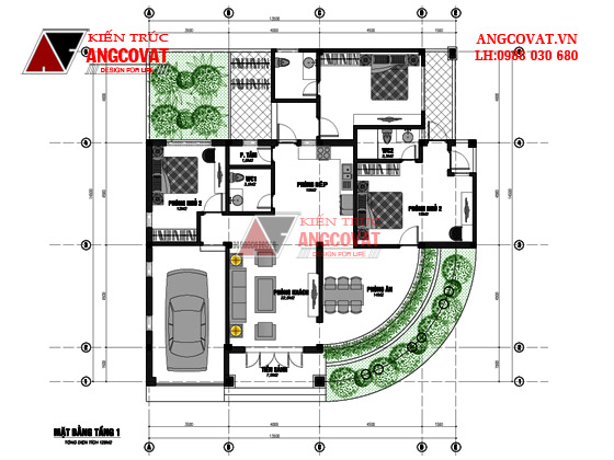 mẫu thiết kế nhà cấp 4 diện tích 200m2