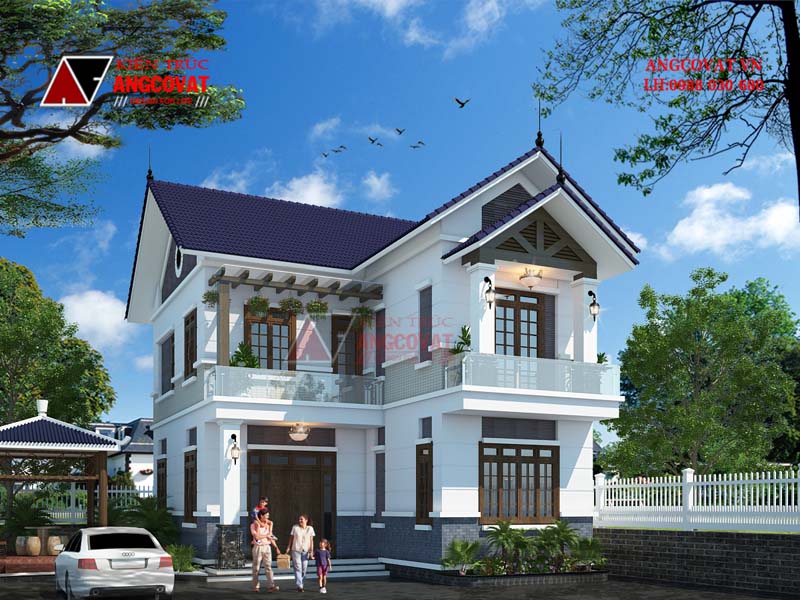 Nhà 2 tầng chữ L 100m2