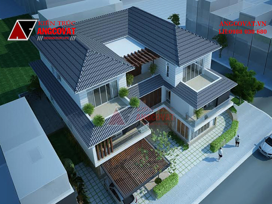 hình ảnh thiết kế biệt thự 250m2 3