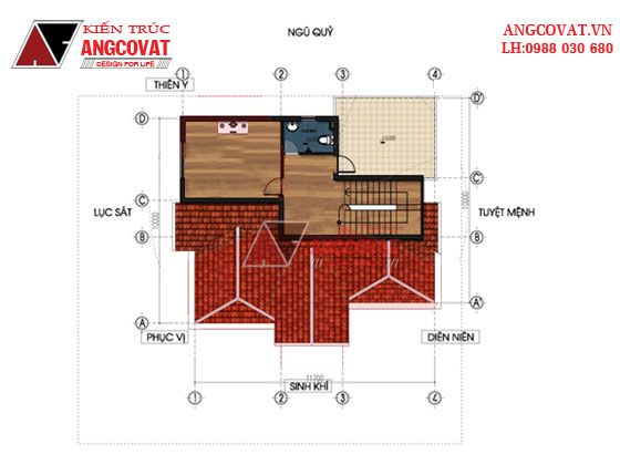 Thiết kế nhà đẹp 200m2 3